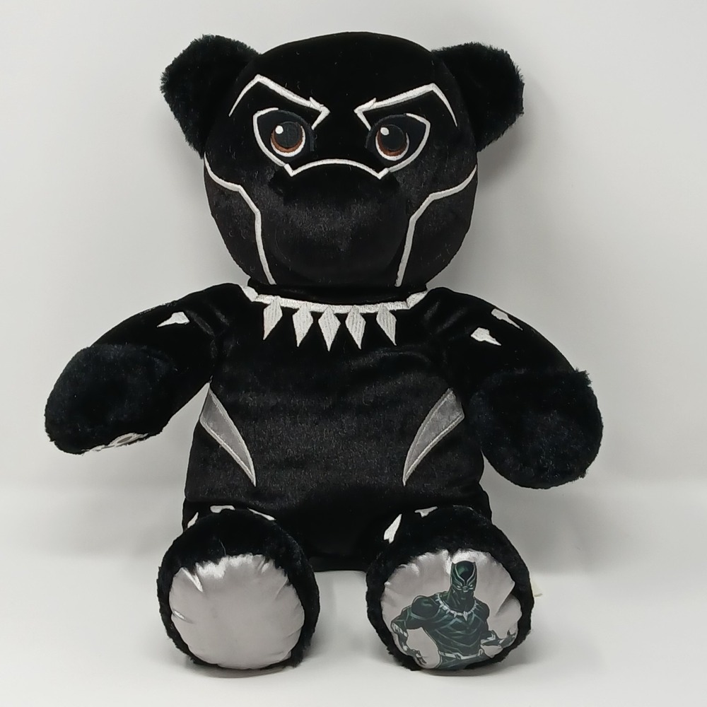Build A Bear Black Panther Marvel Avengers Stuffed Animal Plush Bear
